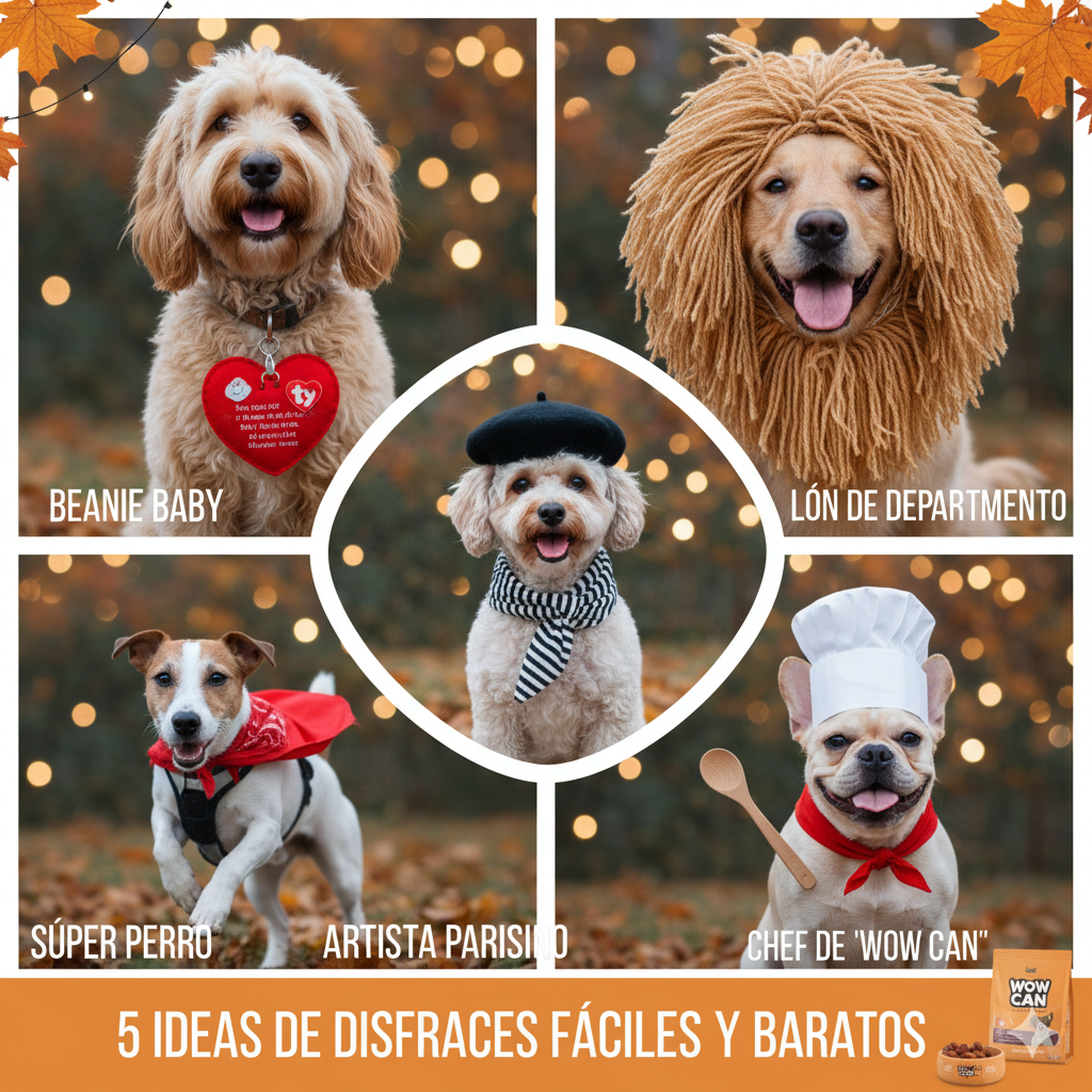 Disfraces de Halloween para Perros: 5 Ideas Geniales y Fáciles (Sin Gastar de Más)