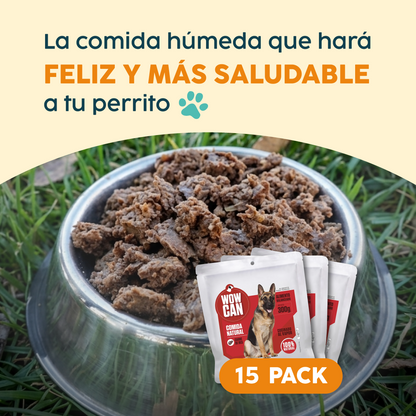 Pack 15 Sobres | Vacuno | Alimento Húmedo para Perros