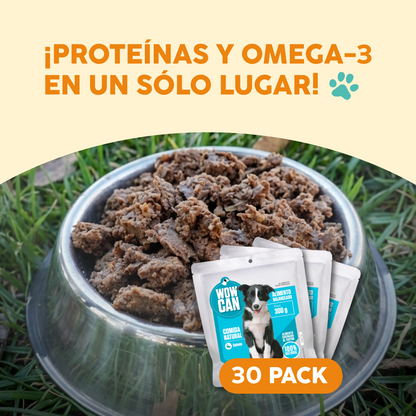 Pack 30 Sobres | Salmón | Alimento Húmedo para Perros