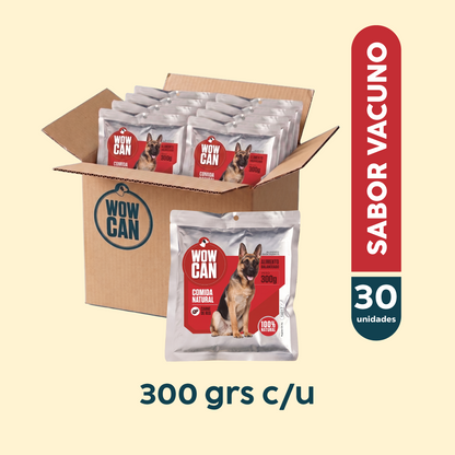 Pack 30 Sobres | Vacuno | Alimento Húmedo para Perros