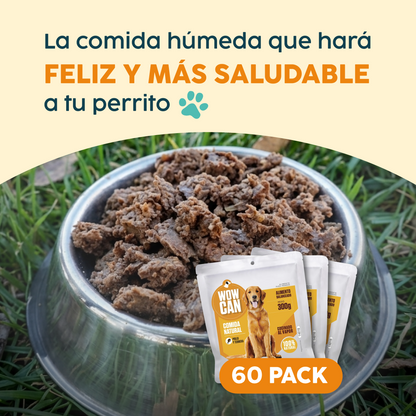 Pack 60 Sobres | Pollo | Alimento Húmedo para Perros