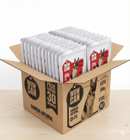 Pack 30 Sobres | Vacuno | Alimento Húmedo para Perros